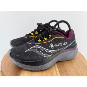 Saucony‎ Women's Kinvara 15 GTX Running Shoes Gore-Tex Black Purple Size 7